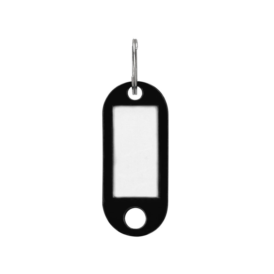 Schlüsselanhänger, 10 Stück, schwarz Q-CONNECT KF10875