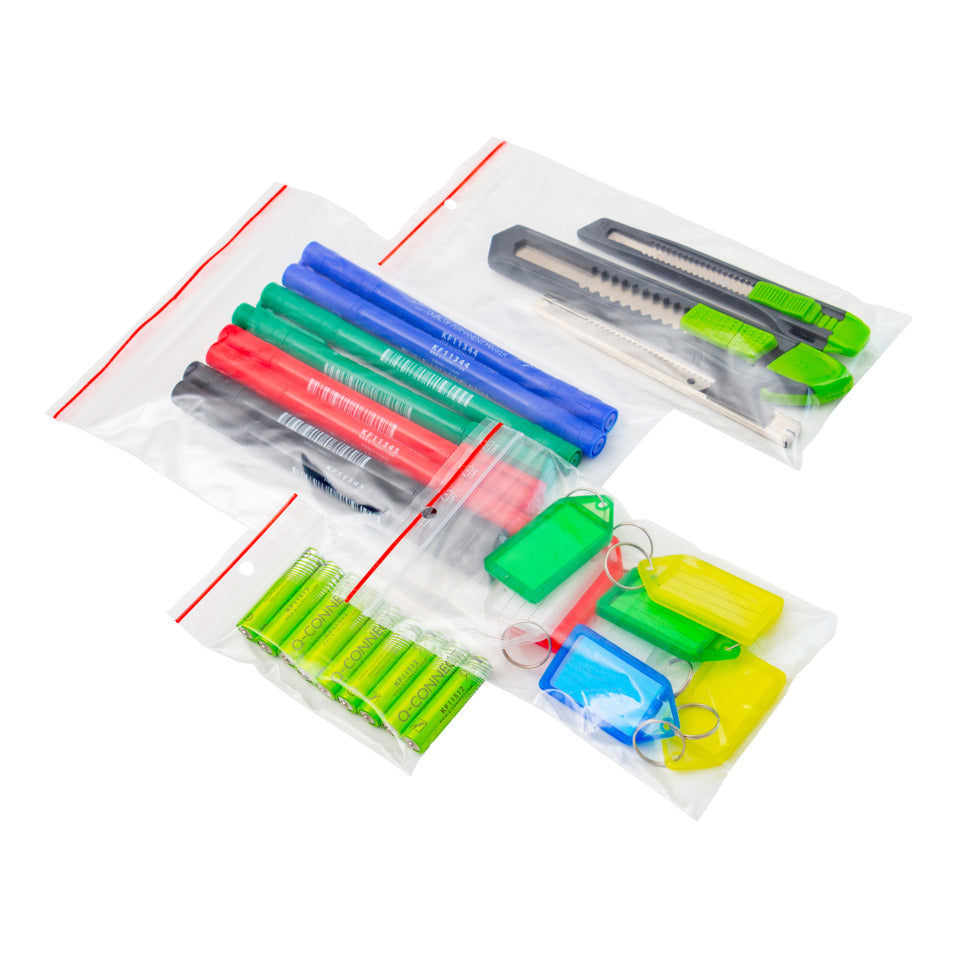Druckbandbeutel, 170x230mm, 100 Stück, transparent Q-CONNECT KF11359 Q-CONNECT KF11359 ohne Schreibfeld