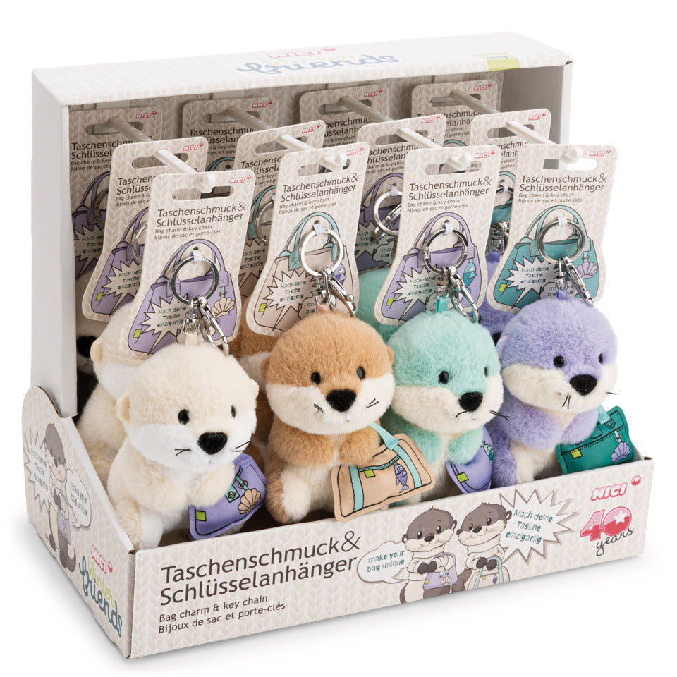 Schlüssel- und Taschenanhänger schlenkerd, 12 cm, 12 Stück, sortiert NICI 63210 NICI 63210 schlenkernd 12 St. im Display