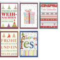 Weihnachtskarte Edle Schriften, 10er, sortiert APOLLO 22-0045 APOLLO 22-0045   Bild