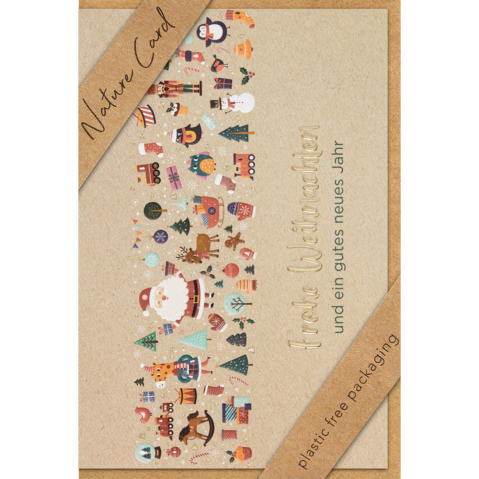 Doppel TextKarte Doppeltext Weihnachten Karton Bild unverpackt  22-6967 22-6967 Bild unverpackt