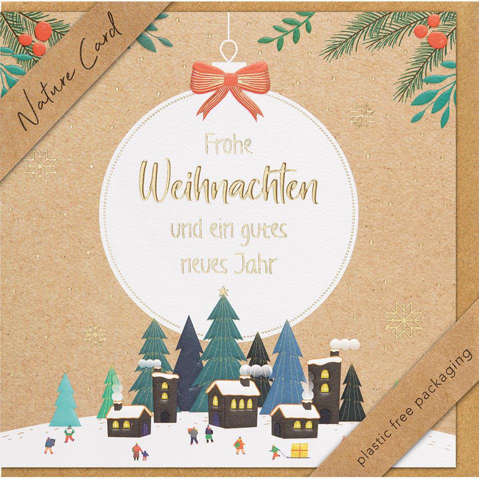 Doppel TextKarte Doppeltext Weihnachten Karton Bild unverpackt  22-6971 22-6971 Bild unverpackt