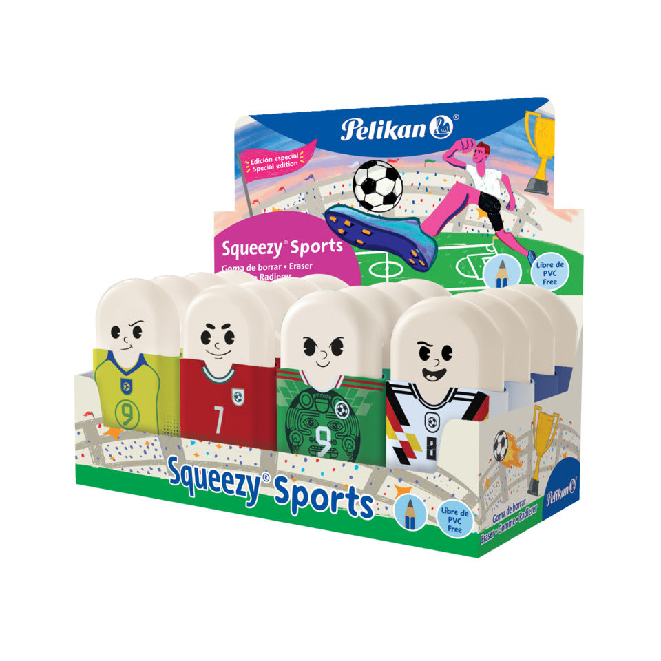 Radierer Squeezy Sport, sortiert PELIKAN 400208878 PELIKAN 400208878 im Display