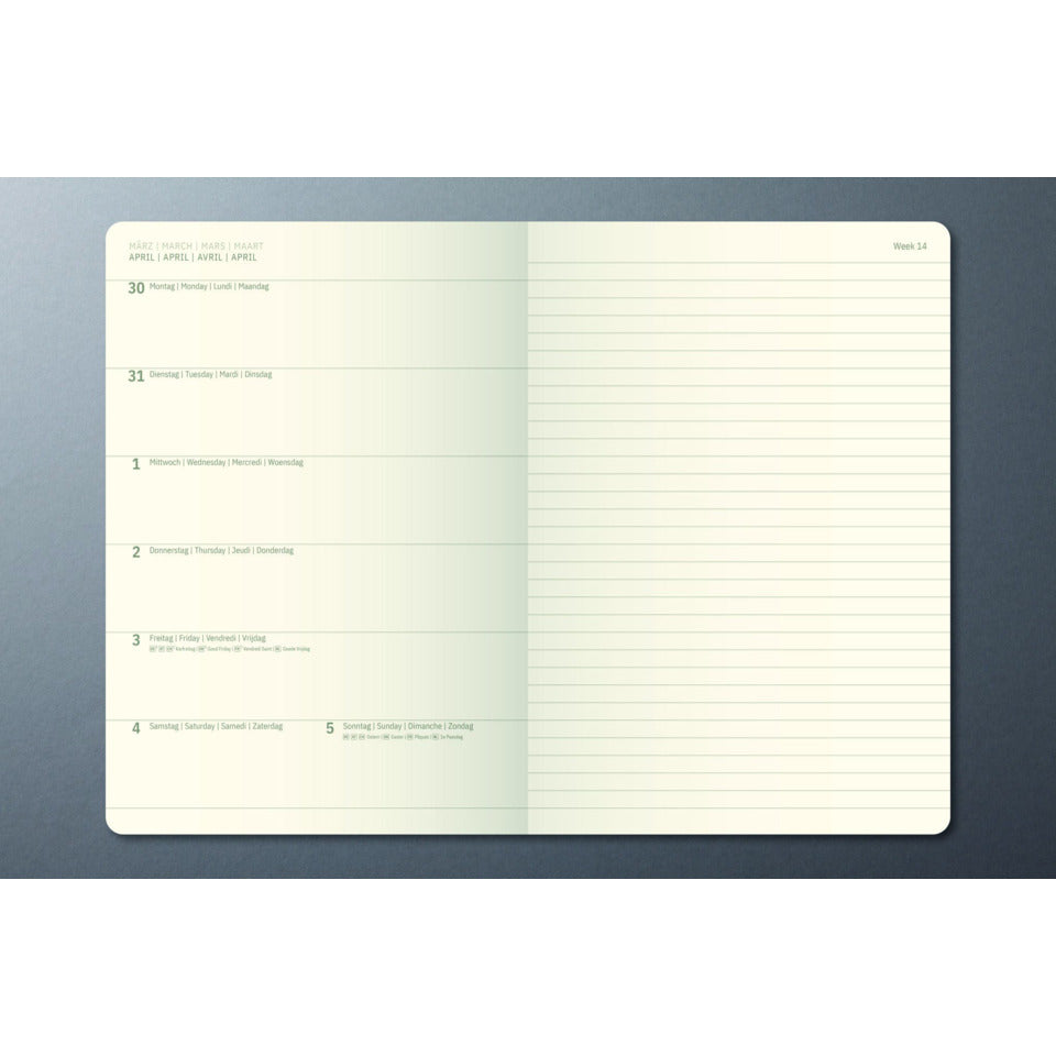 Buchkalender Conceptum 2027, A5, 96 Blatt, Softcover, 1W/1S, schwarz SIGEL C2724 SIGEL C2724 Conceptum Softcover Woche