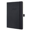 Buchkalender Conceptum 2027, A5, 96 Blatt, Softcover, 1W/1S, schwarz SIGEL C2724 SIGEL C2724 Conceptum Softcover Woche