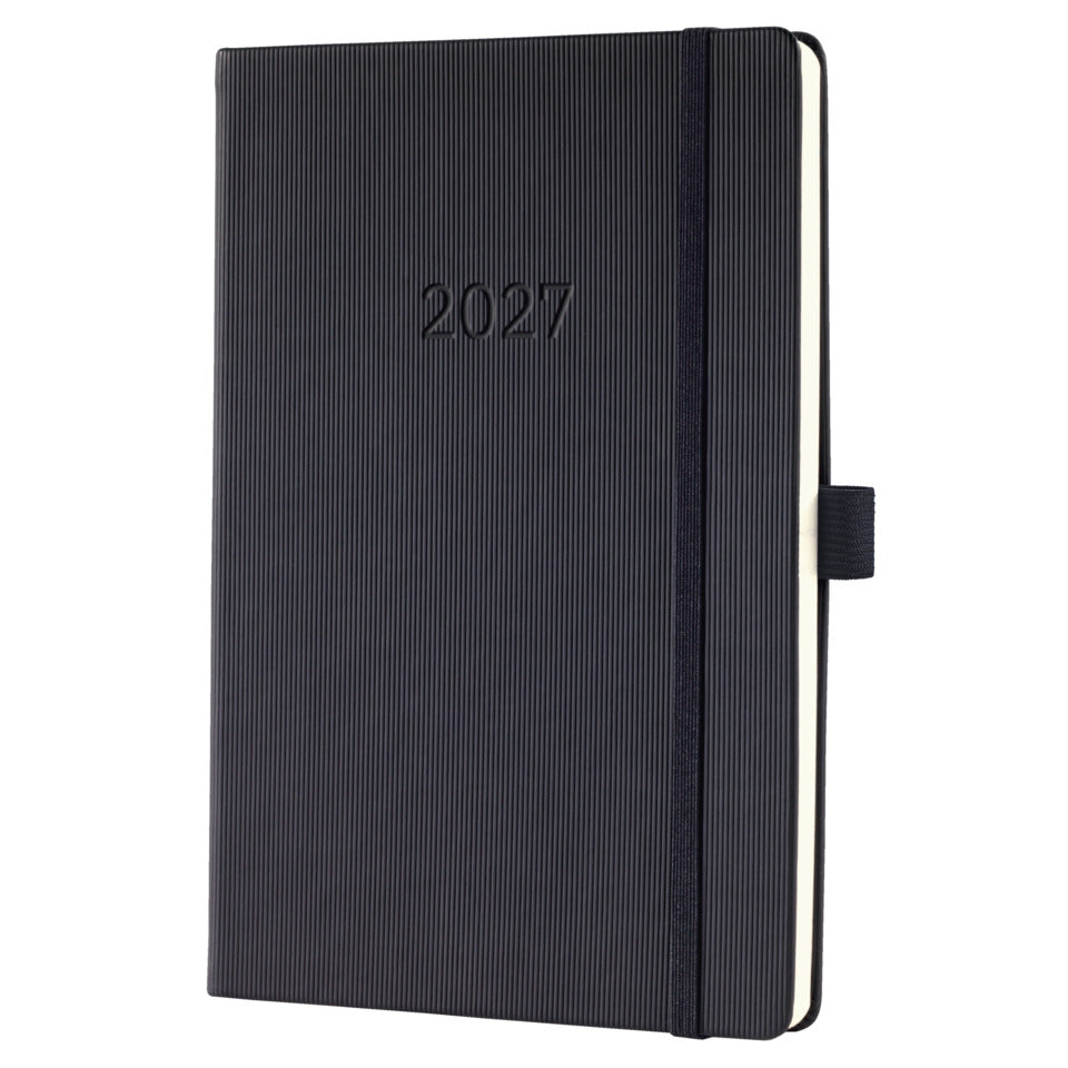 Buchkalender Conceptum 2027, A5, 96 Blatt, Hardcover, 1W/2S, schwarz SIGEL C2712 SIGEL C2712 2  Conceptum Hardcover Woche