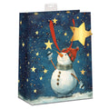Weihnachts-Geschenktragetasche Schneemann, 32 x 26 x 12 cm SKORPION 7522-2616-L 7522-2616-L 32x26x12cm