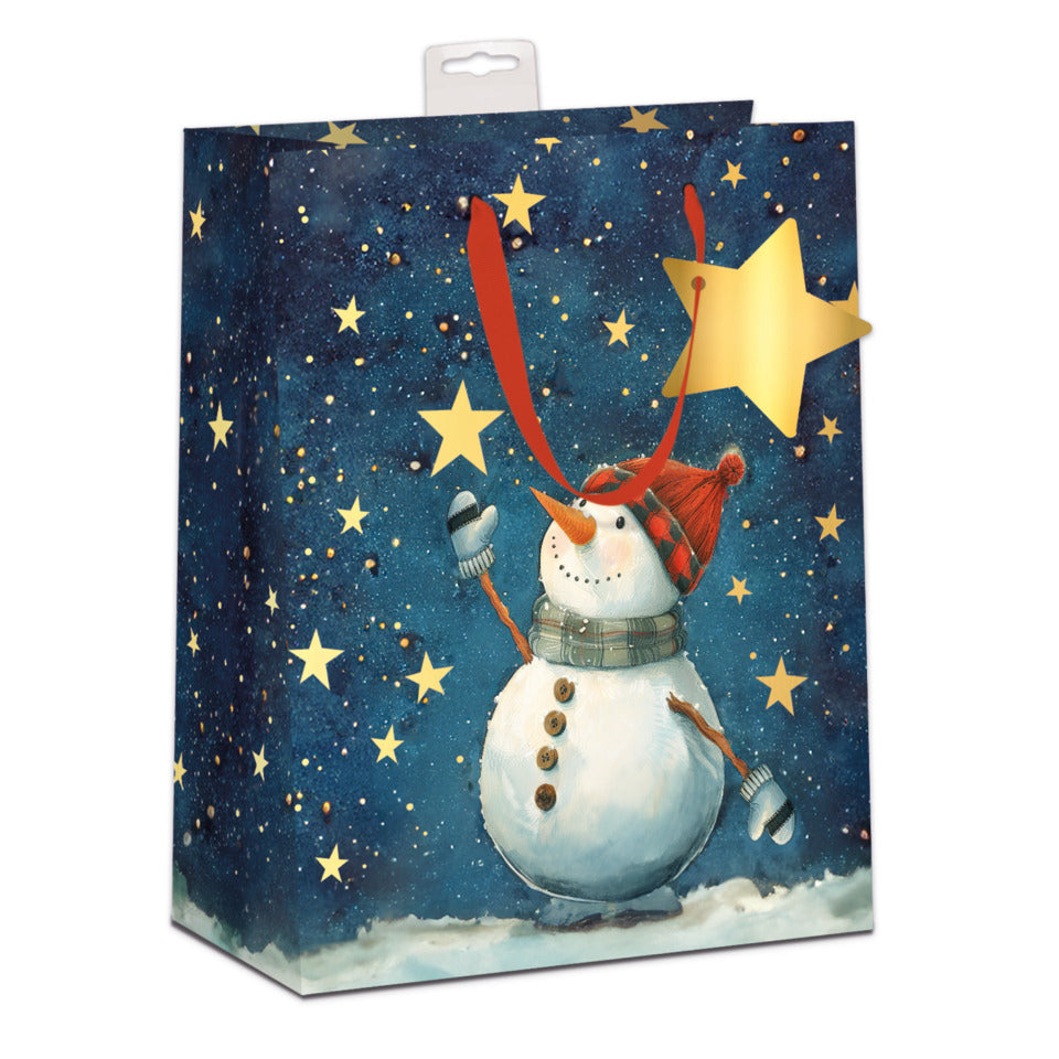 Weihnachts-Geschenktragetasche Schneemann, 23 x 18 x 10 cm SKORPION 7522-2616-M 7522-2616-M 23x18x10cm