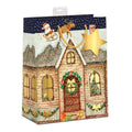 Weihnachts-Geschenktragetasche Haus, 23 x 18 x 10 cm, bunt  7522-2617-M 7522-2617-M 23x18x10cm