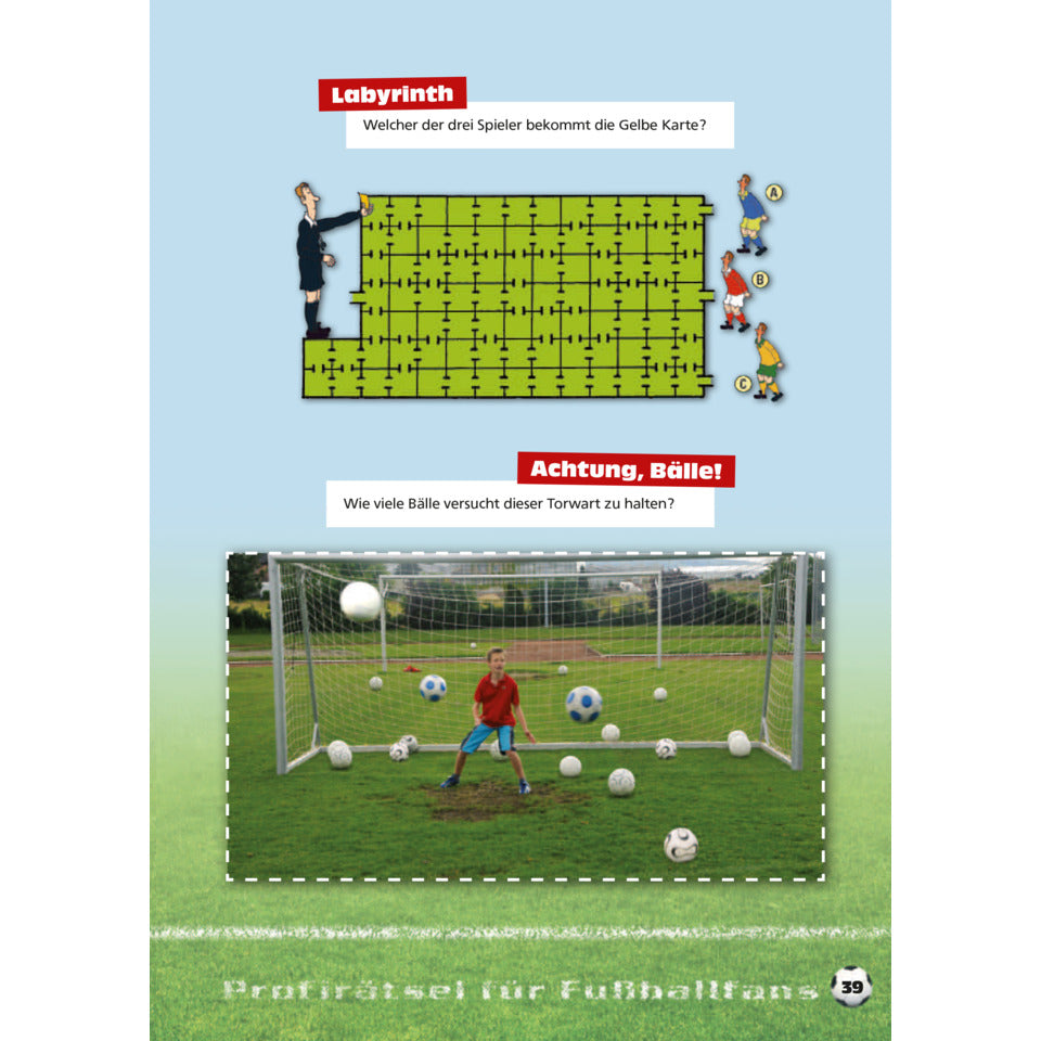 Rätselblock für Fußball-Fans 2Titel 6 Stück sortiert ARENA 17482-2 ARENA 17482-2  2Titel 6ST sortiert