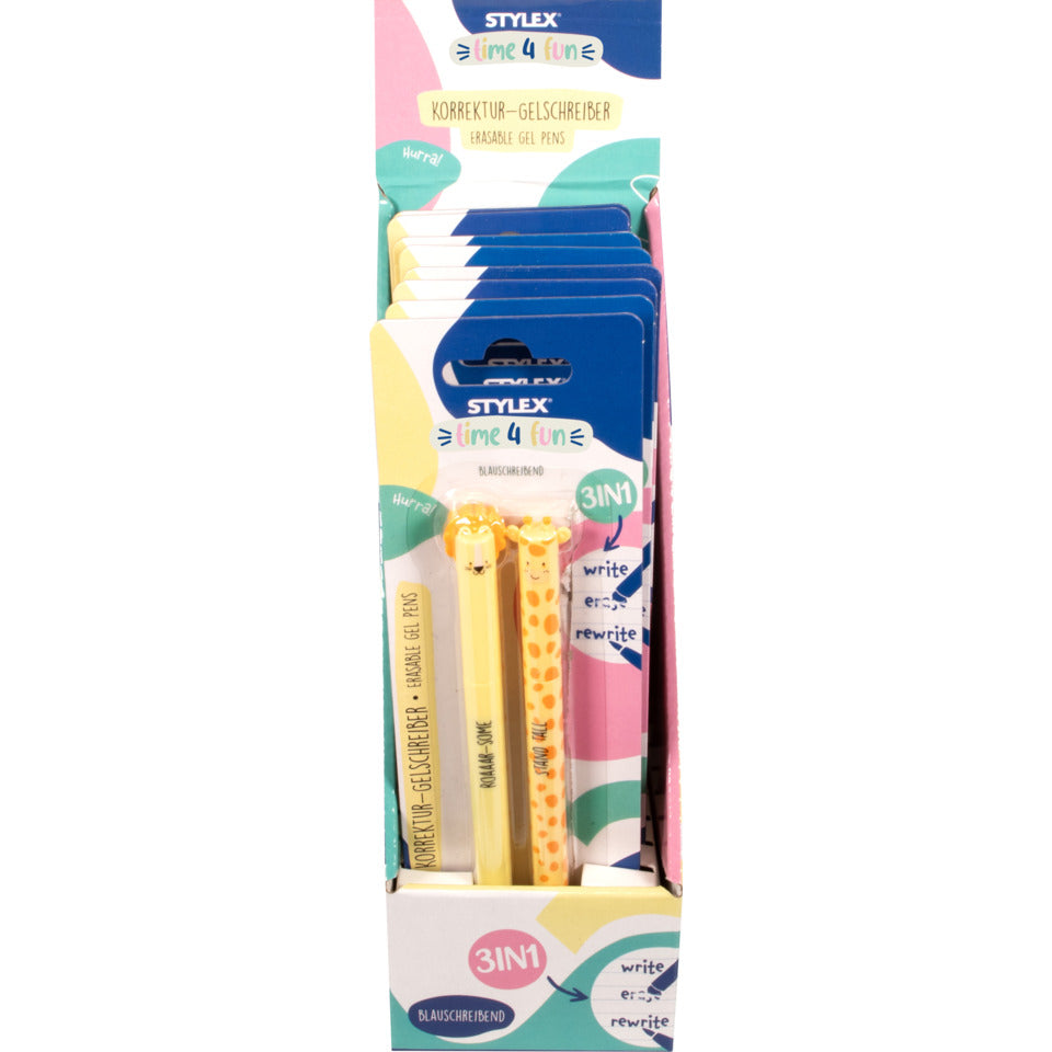 Korrektur-Gelschreiber Back2Fun Kollektion, 2 Stück STYLEX 57007 STYLEX 57007 Time2Fun Kollektion