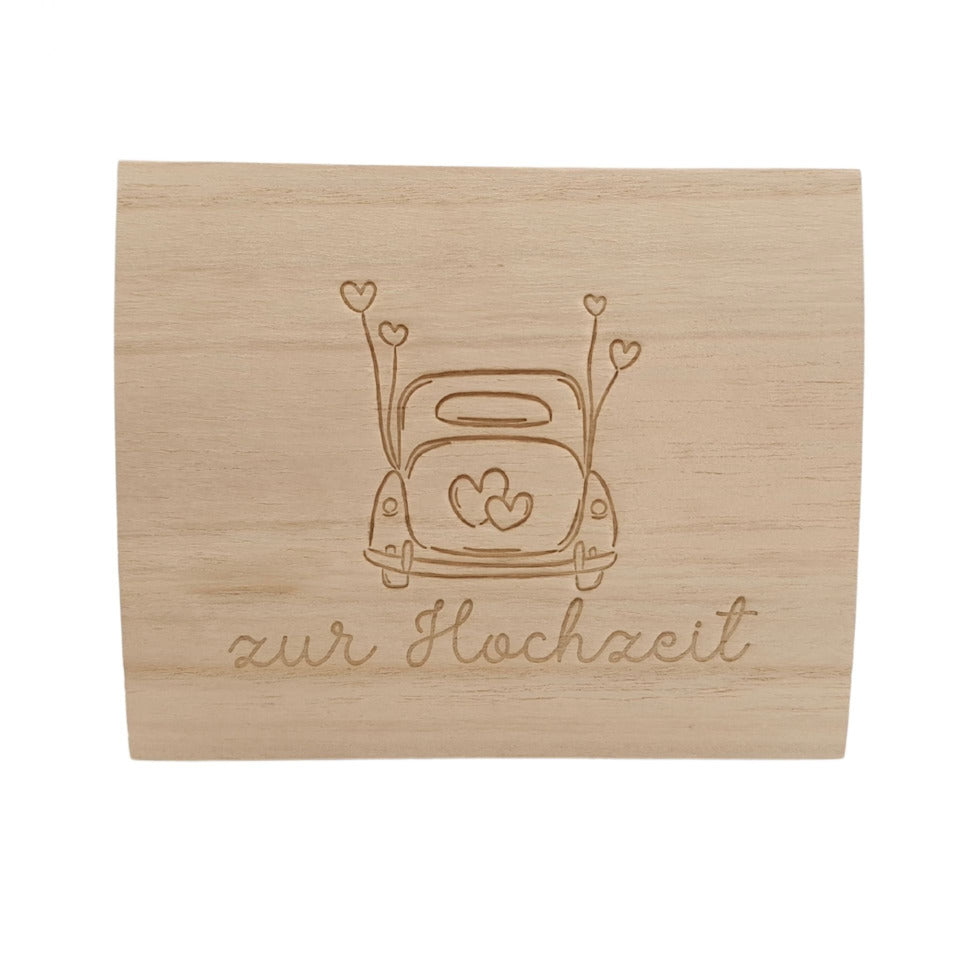 Schatztruhe Hochzeit, 14 x 12 x 11 cm, natur HERGO 2542 HERGO 2542 14x12x11cm