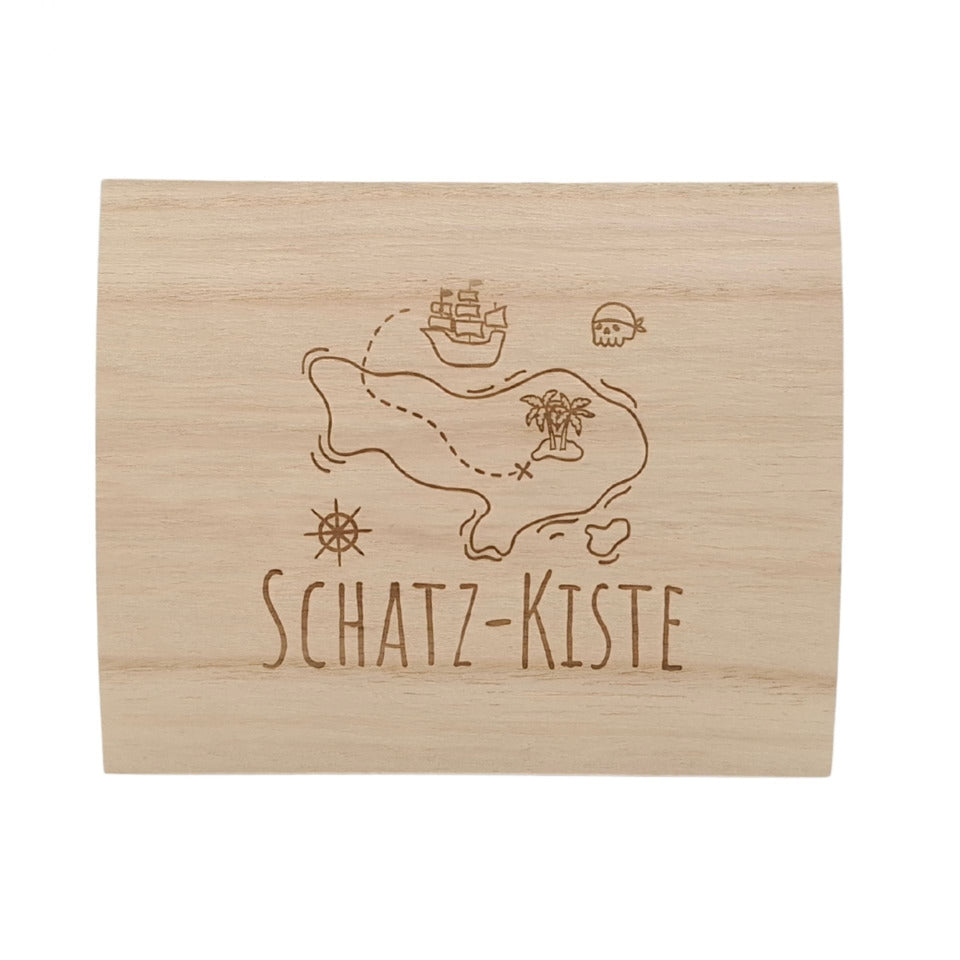 Schatztruhe Schatzkiste, 14 x 12 x 11 cm, natur HERGO 2543 HERGO 2543 14x12x11cm