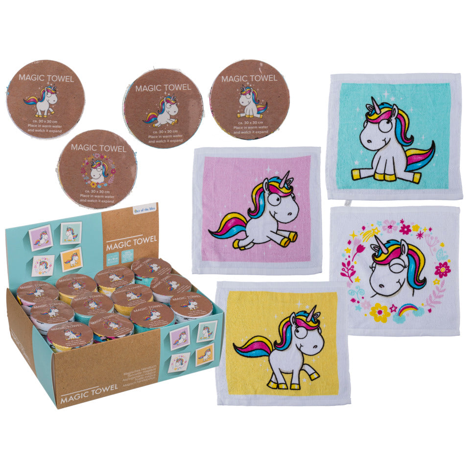 Handtuch Einhorn Magic, 30 x 30 cm, sortiert OUT OF THE BLUE 31/4011 OOTB 31/4011 30x30cm