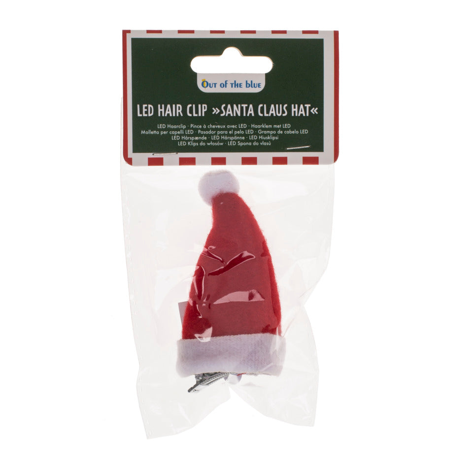Haarspange Weihnachtsmütze mit LED OUT OF THE BLUE 99/6123 OOTB 99/6123 m. LED