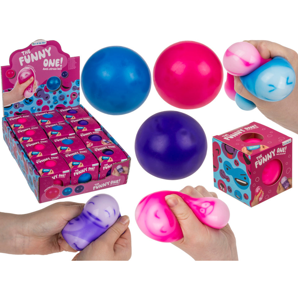 Quetschball Squeeze Funny Faces, Ø 6 cm, sortiert OUT OF THE BLUE 12/0815 OOTB 12/0815 6cm