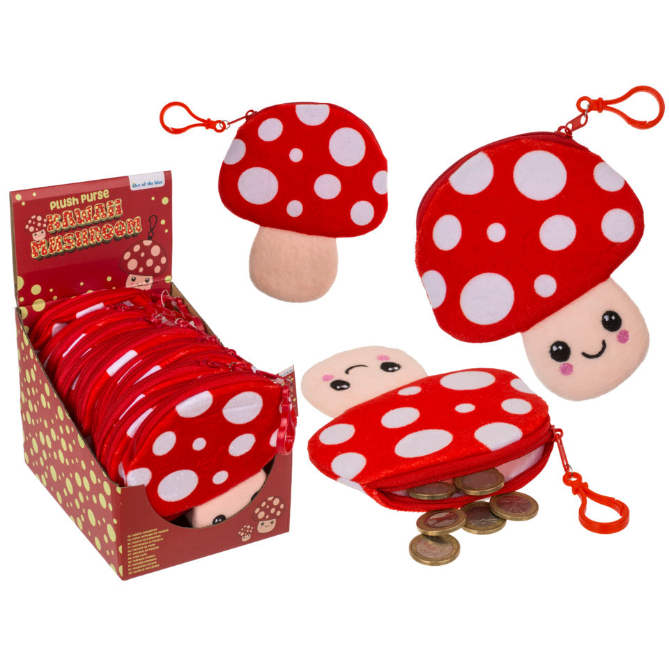 Schlüsselanhänger Kawaii Pilz, 11 x 13 cm, rot OUT OF THE BLUE 230221 OOTB 230221 11x13cm