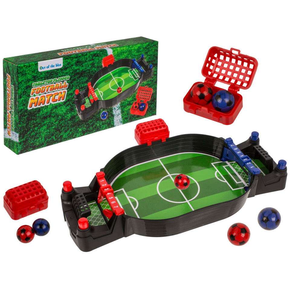 Partyspiel Tischflipper ca. 27cm Fußball grün OUT OF THE BLUE 63/3074 OOTB 63/3074 ca. 27cm