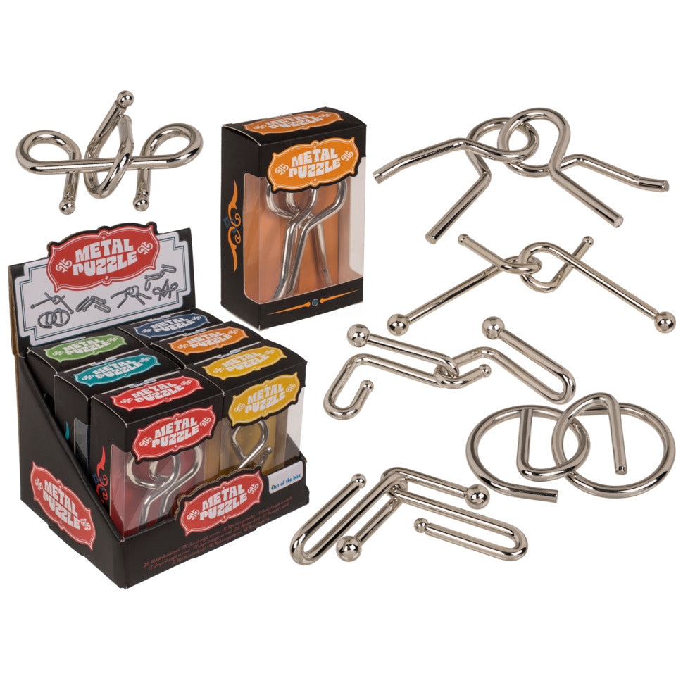 Geduldsspiel, 9 cm, Metall, sortiert OUT OF THE BLUE 76/8045 OOTB 76/8045 ca. 9cm