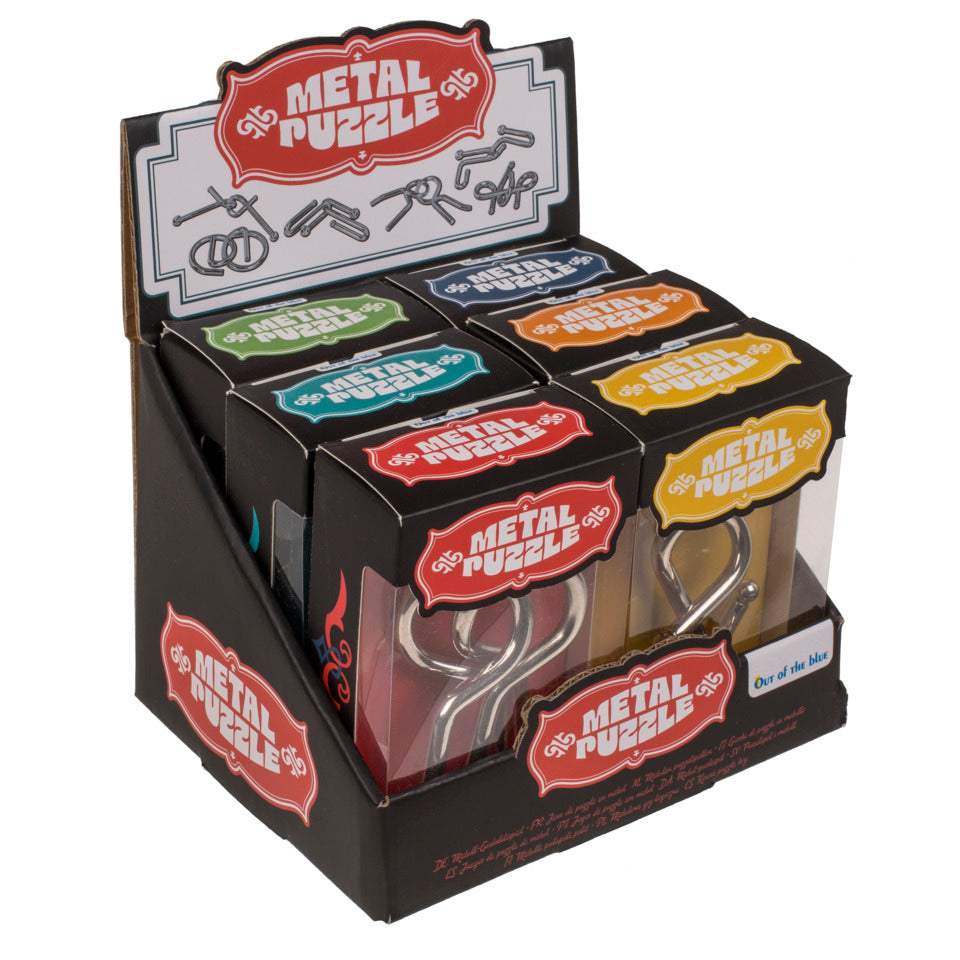 Geduldsspiel, 9 cm, Metall, sortiert OUT OF THE BLUE 76/8045 OOTB 76/8045 ca. 9cm
