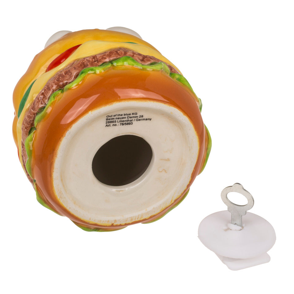 Spardose Burger, 12 x 11 cm, Keramik OUT OF THE BLUE 78/5893 OOTB 78/5893 12x11cm