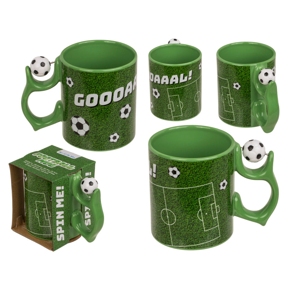 Kaffeebecher Fußball Spinner, 350 ml OUT OF THE BLUE 78/8336 OOTB 78/8336 350ml