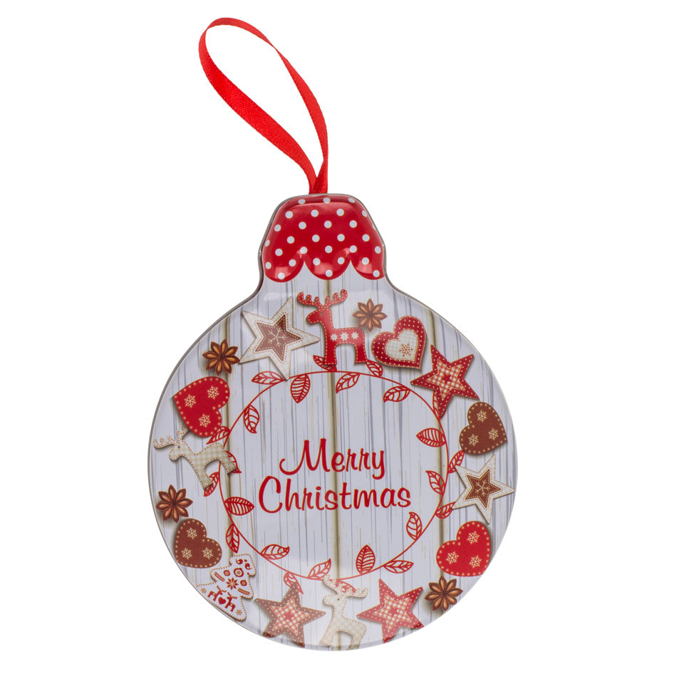 Geschenkdose Weihnachtskugel, 14 x 11 x 4 cm, Metall, sortiert OUT OF THE BLUE 99/7918 OOTB 99/7918 14x11x4cm