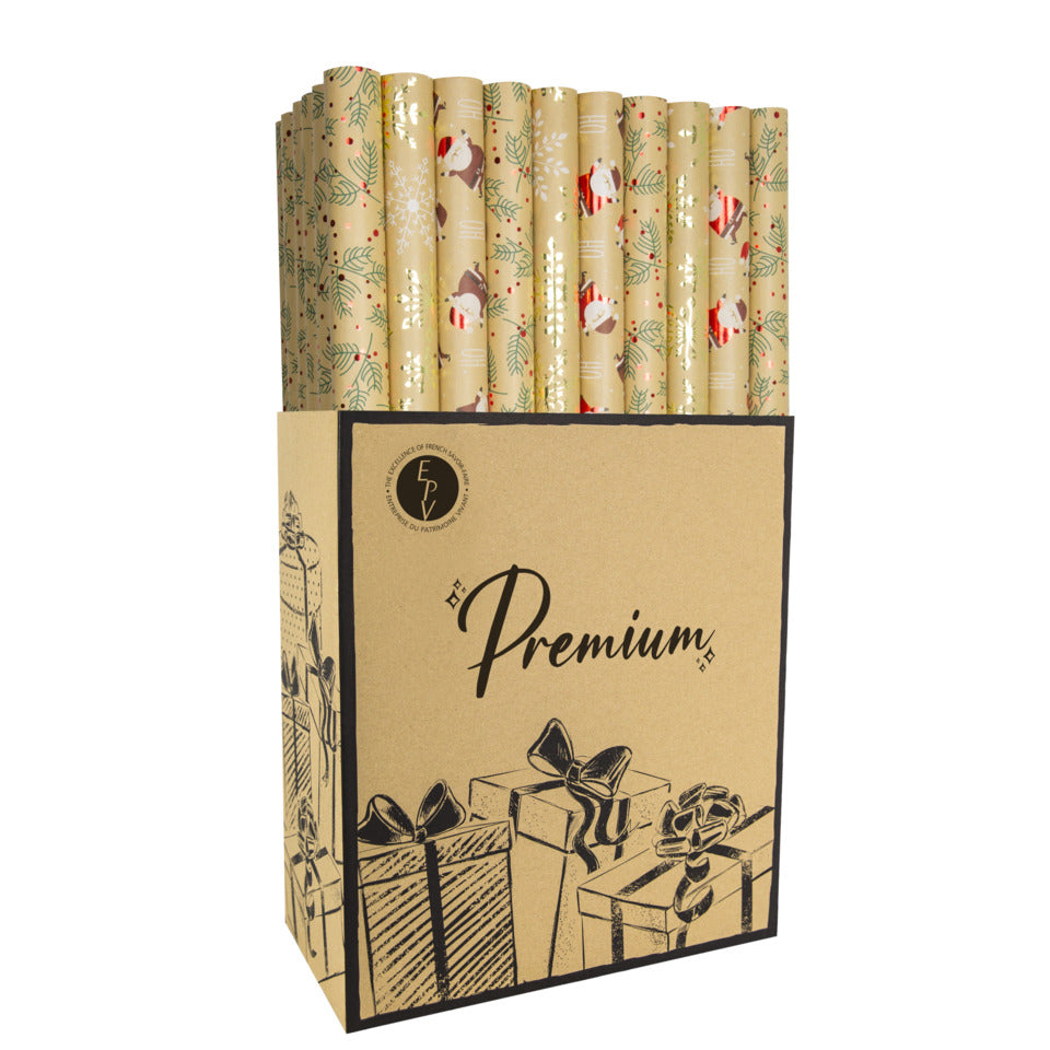 Weihnachts-Packpapier, 1,5 m x 70 cm, 50 Rollen, sortiert BEAUMONT GROUP DACN1,5M BEAUMONT GROUP DACN1,5M 1,5m x70cm
