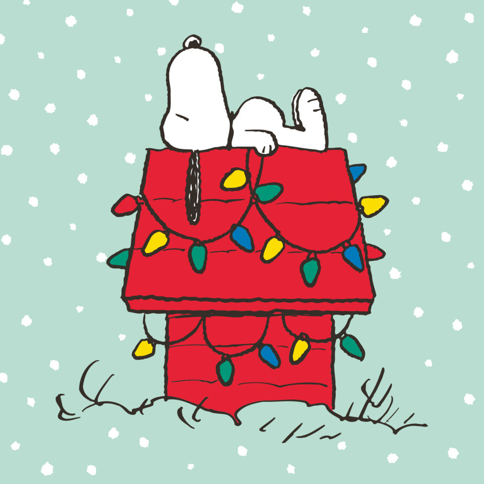 Weihnachts-Zelltuchserviette Snoopy, 33 x 33 cm, 3-lagig, 20 Stück BRAUN + COMPANY 1113-26557 BRAUN + COMPANY 1113-26557 33cm 3lagig