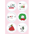 Weihnachtsetikett Snoopy Cool, 11,5 x 17 cm, 4 Blatt BRAUN + COMPANY 4617-0152