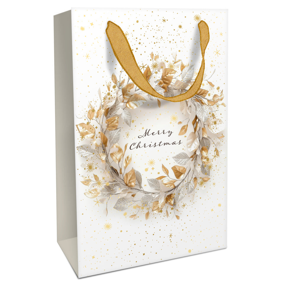 Weihnachts-Geschenktragetasche Kranz, 36 x 26 x 13 cm, weiß BRAUN + COMPANY 1683-26502 BRAUN + COMPANY 1683-26502 36x26x13cm
