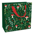 Weihnachts-Geschenktragetasche Pilze, 17 x 17 x 8 cm, dunkelgrün BRAUN + COMPANY 1695-26524 BRAUN + COMPANY 1695-26524 17x17x8cm