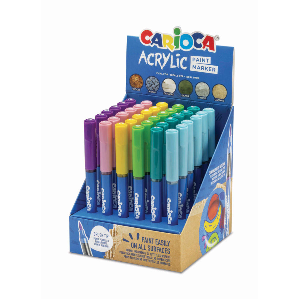 Acrylic-Marker mit Pinsel-Spitze Pastell CARIOCA CA41401 CARIOCA CA41401 pastell