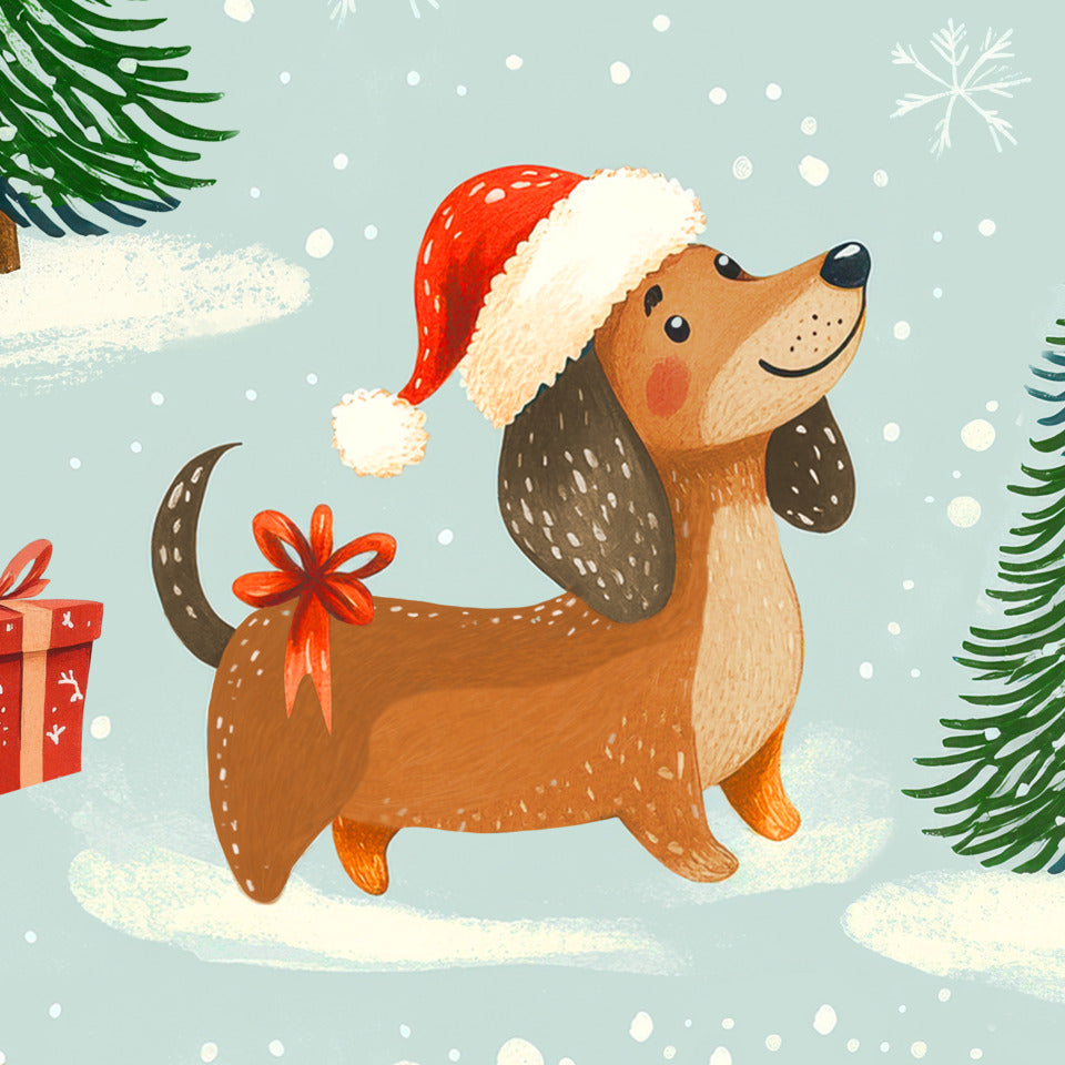 Weihnachts-Zelltuchserviette Hund, 33 x 33 cm, 3-lagig, 20 Stück ATELIER 1111-26507 ATELIER 1111-26507 33cm 3lagig