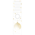 Flaschenanhänger Weihnachtskugel, 28 x 7 cm, weiß/gold BRAUN + COMPANY 4649-0016 BRAUN + COMPANY 4649-0016 28x7cm