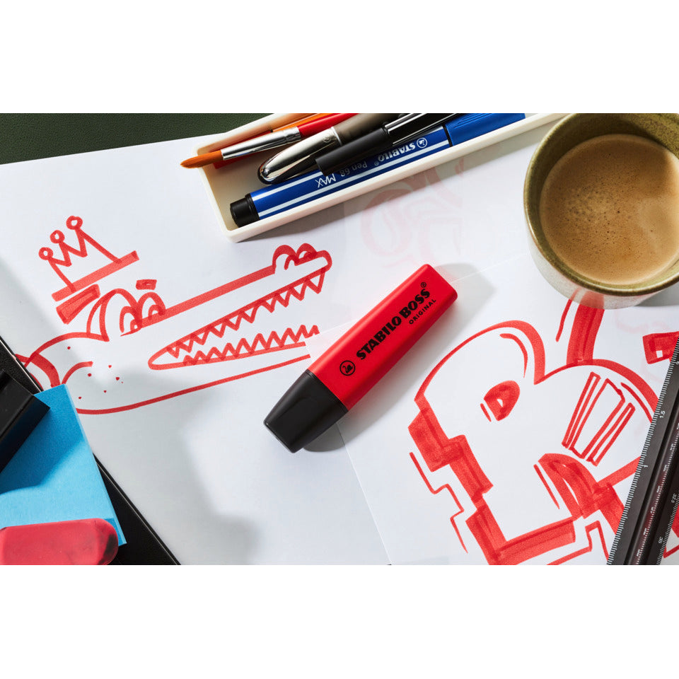 Textmarker BOSS® ORIGINAL REALRED, 2-5 mm, karminrot STABILO 70/48