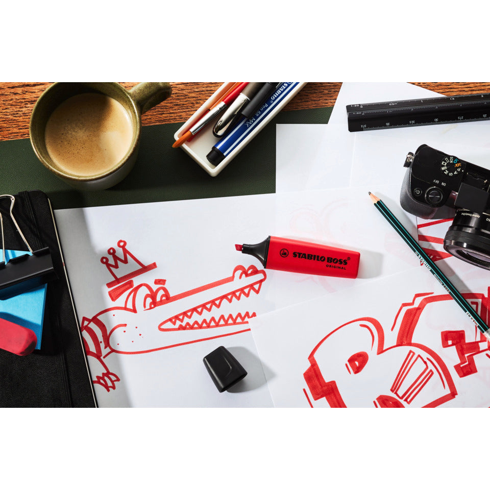 Textmarker BOSS® ORIGINAL REALRED, 2-5 mm, karminrot STABILO 70/48