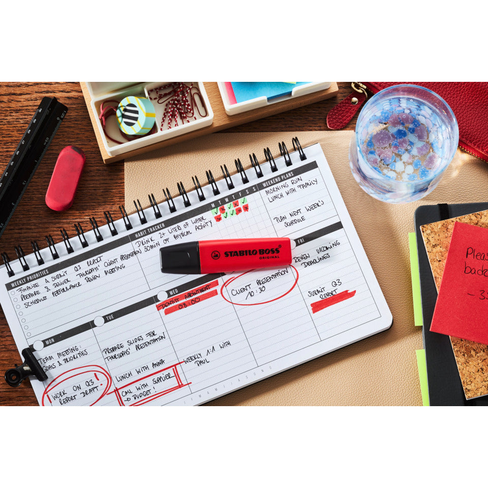 Textmarker BOSS® ORIGINAL REALRED, 2-5 mm, karminrot STABILO 70/48