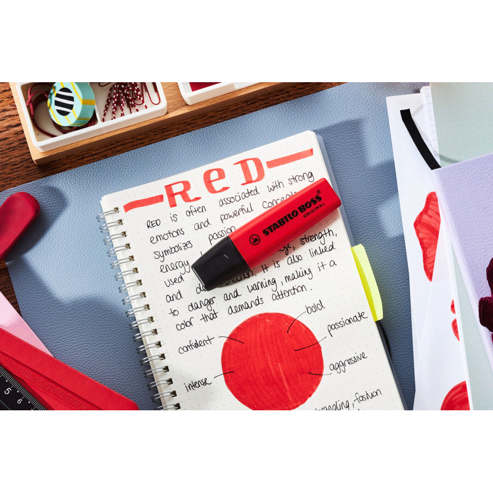 Textmarker BOSS® ORIGINAL REALRED, 2-5 mm, karminrot STABILO 70/48