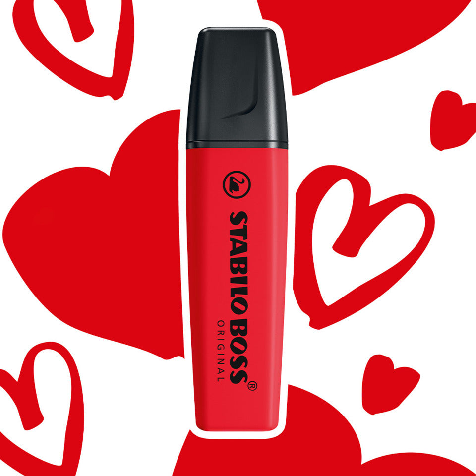 Textmarker BOSS® ORIGINAL REALRED, 2-5 mm, karminrot STABILO 70/48