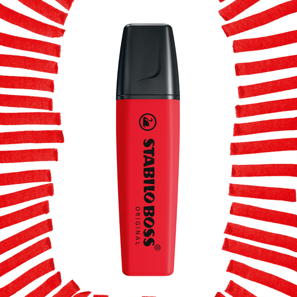 Textmarker BOSS® ORIGINAL REALRED, 2-5 mm, karminrot STABILO 70/48