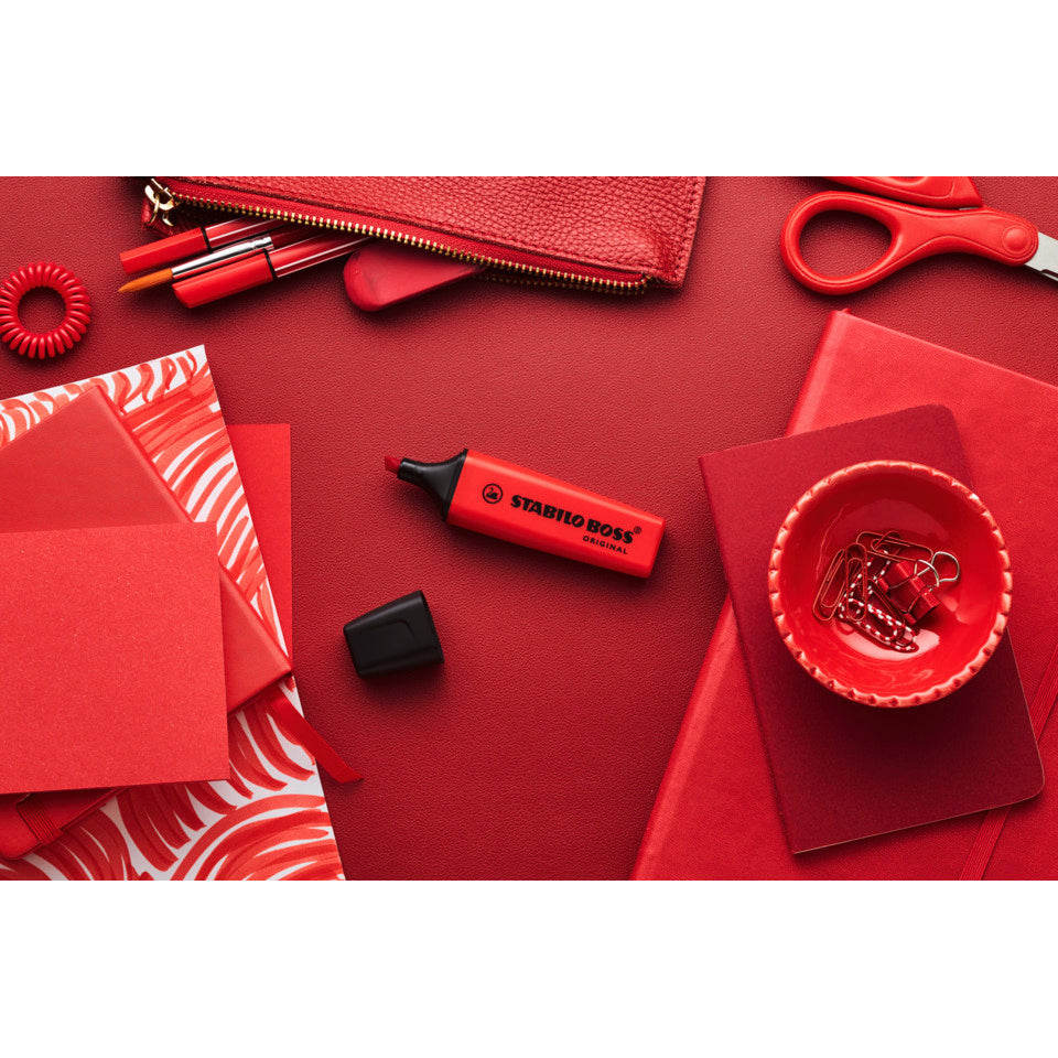 Textmarker BOSS® ORIGINAL REALRED, 2-5 mm, karminrot STABILO 70/48