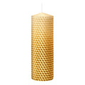Weihnachts-Stumpenkerze Bienenwabe, 150 x 48 mm, gold  351043.026 351043.026 150x48mm