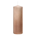 Weihnachts-Stumpenkerze Bienenwabe, 150 x 48 mm, braun  351043.005 351043.005 150x48mm