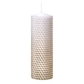 Weihnachts-Stumpenkerze Bienenwabe, 150 x 48 mm, perle  351043.102 351043.102 150x48mm