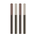 Stabkerze 22x250mm 4Stück Dip Dye Elegant zinngrau  351045.028 351045.028 250x22mm