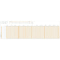 Urlaubsplaner 2027, 1000 x 297 mm, gefalzt auf DIN A4 RNK 2910/27