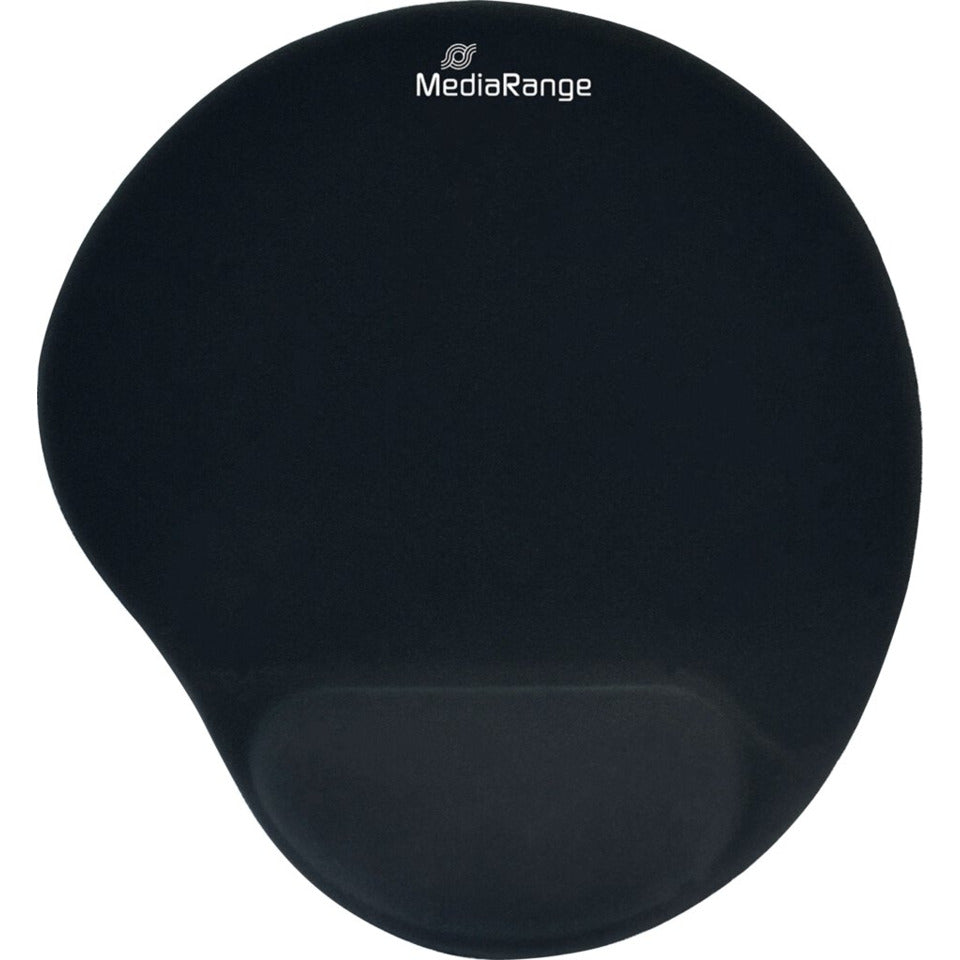 Ergonomische Mausunterlage, gelgefüllte Handgelenkauflage, rutschfeste Unterseite, Maße: 225 x 245 x 21 mm, schwarz MEDIARANGE MROS250