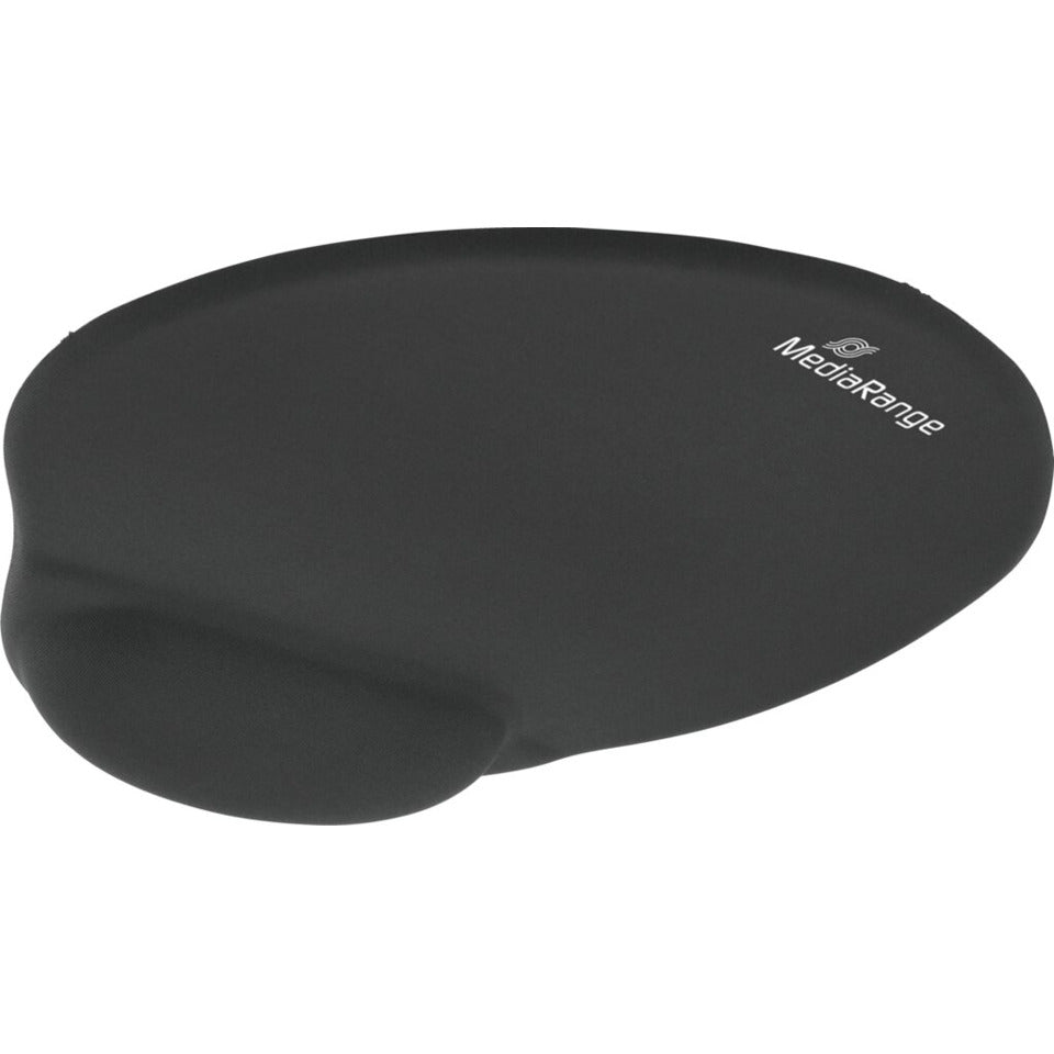 Ergonomische Mausunterlage, gelgefüllte Handgelenkauflage, rutschfeste Unterseite, Maße: 225 x 245 x 21 mm, schwarz MEDIARANGE MROS250