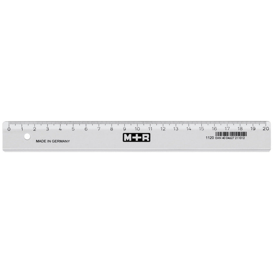 Lineal schmal, 20 cm, glasklar M+R 711200000